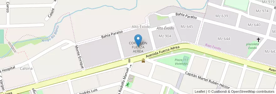 Mapa de ubicacion de CORRALON FUERZA AEREA en Аргентина, Жужуй, Departamento Doctor Manuel Belgrano, Municipio De San Salvador De Jujuy, Alto Comedero.