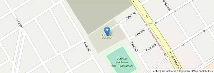 Mapa de ubicacion de Corralón municipal en Arjantin, Buenos Aires, Partido De Florencio Varela, Gobernador Julio A. Costa.