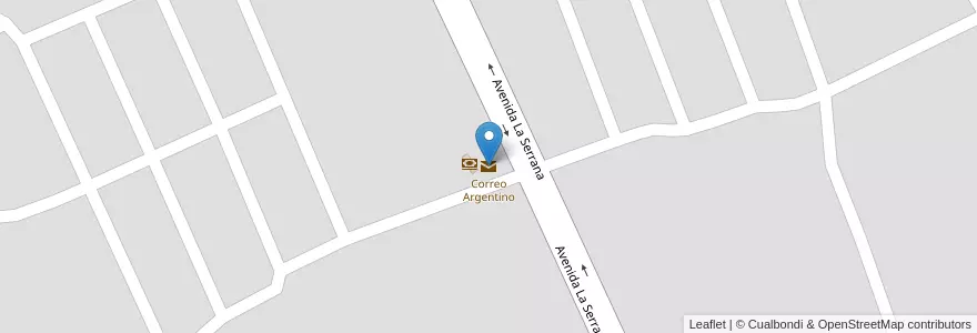 Mapa de ubicacion de Argentine Mail en Argentina, San Luis, Juan Martín De Pueyrredón, Municipio De La Punta, La Punta.