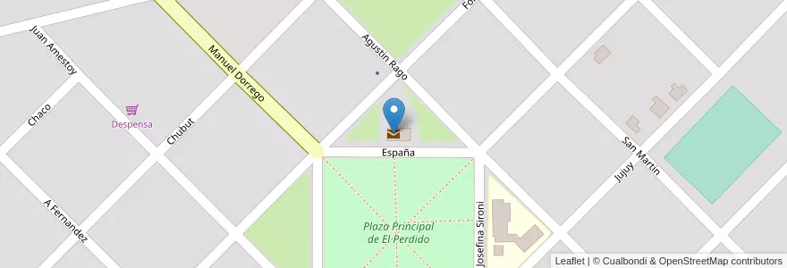 Mapa de ubicacion de Correo Argentino en Arjantin, Buenos Aires, Partido De Coronel Dorrego.
