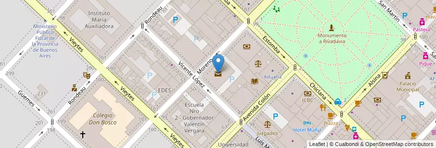 Mapa de ubicacion de Argentine Mail en Argentina, Buenos Aires, Partido De Bahía Blanca, Bahía Blanca.