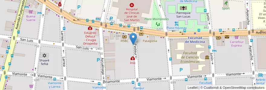 Mapa de ubicacion de Correo Argentino, Balvanera en 아르헨티나, Ciudad Autónoma De Buenos Aires, 부에노스아이레스.