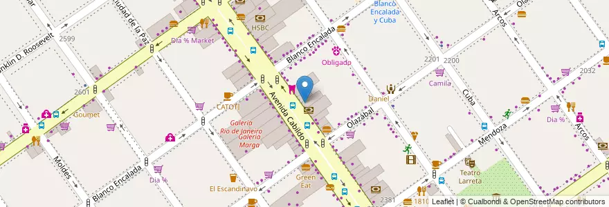 Mapa de ubicacion de Correo Argentino, Belgrano en アルゼンチン, Ciudad Autónoma De Buenos Aires, ブエノスアイレス, Comuna 13.
