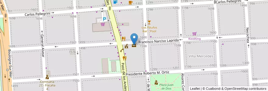 Mapa de ubicacion de Correo Argentino - Centro Distribución en Argentina, Chile, Mendoza, Godoy Cruz, Departamento Godoy Cruz, Distrito Ciudad De Godoy Cruz.