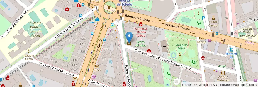 Mapa de ubicacion de Correos en Испания, Мадрид, Мадрид, Área Metropolitana De Madrid Y Corredor Del Henares, Мадрид.