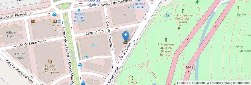 Mapa de ubicacion de Correos en 西班牙, Comunidad De Madrid, Comunidad De Madrid, Área Metropolitana De Madrid Y Corredor Del Henares, Madrid.