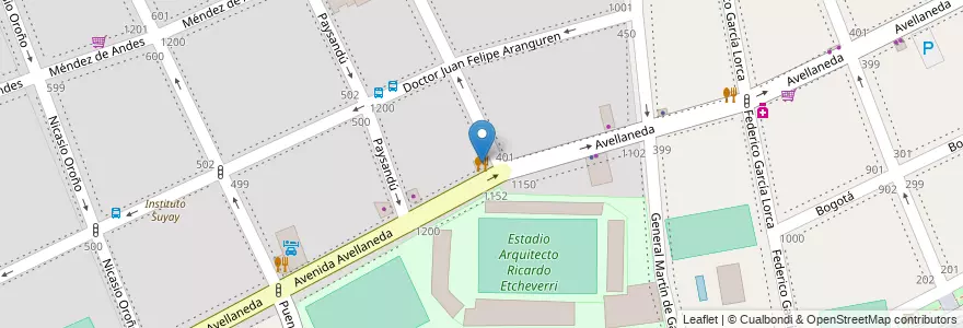 Mapa de ubicacion de Corsini, Caballito en Argentina, Ciudad Autónoma De Buenos Aires, Buenos Aires, Comuna 6.