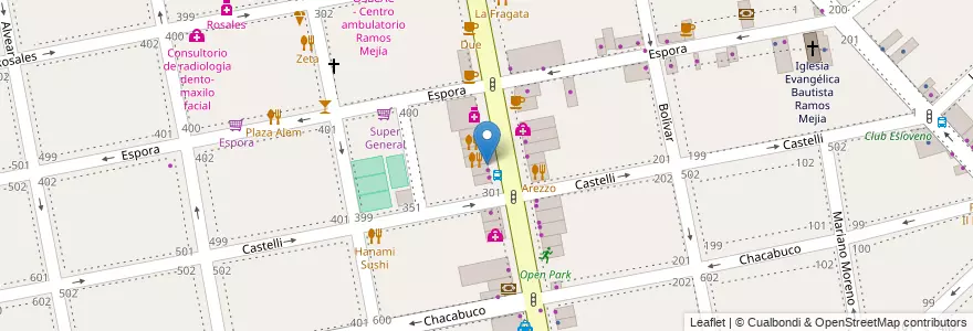 Mapa de ubicacion de Corsini en アルゼンチン, ブエノスアイレス州, Partido De La Matanza, Ramos Mejía.