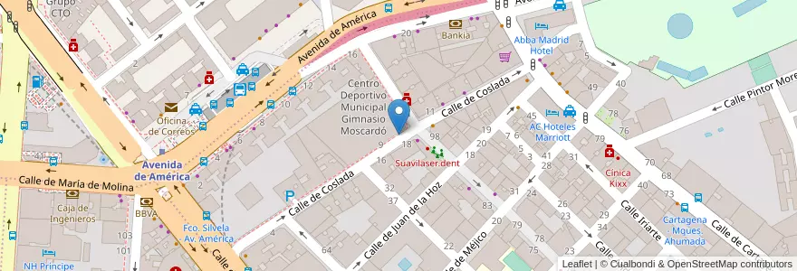 Mapa de ubicacion de COSLADA, CALLE, DE,18 en Spagna, Comunidad De Madrid, Comunidad De Madrid, Área Metropolitana De Madrid Y Corredor Del Henares, Madrid.