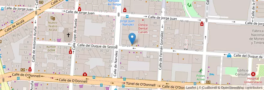 Mapa de ubicacion de Cosme en スペイン, マドリード州, Comunidad De Madrid, Área Metropolitana De Madrid Y Corredor Del Henares, Madrid.