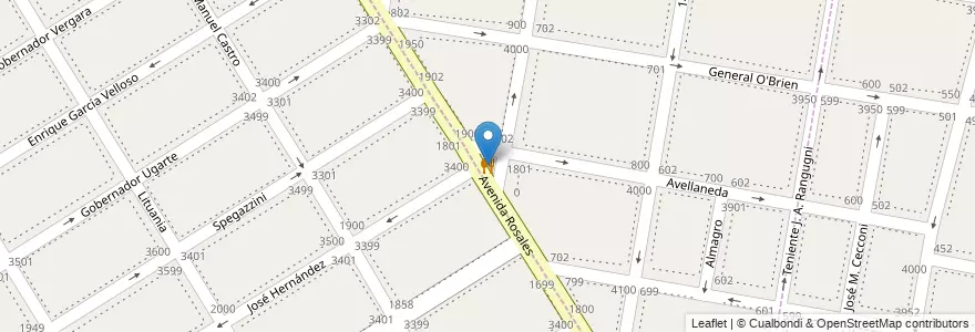 Mapa de ubicacion de Costa Azul Pizzeria en Arjantin, Buenos Aires, Partido De Lanús, Remedios De Escalada.