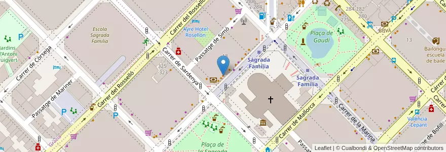 Mapa de ubicacion de Costa Coffee en Spanje, Catalonië, Barcelona, Barcelonès, Barcelona.
