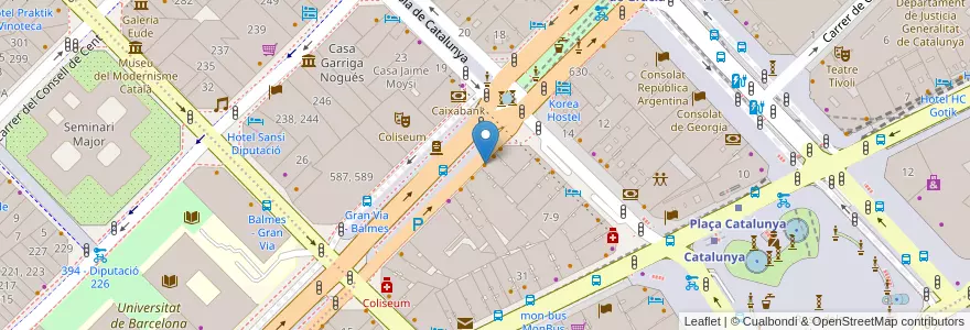 Mapa de ubicacion de Costa Coffee en Espanha, Catalunha, Barcelona, Barcelonès, Barcelona.