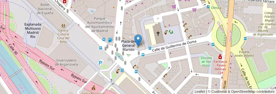 Mapa de ubicacion de Costello Río en Spain, Community Of Madrid, Community Of Madrid, Área Metropolitana De Madrid Y Corredor Del Henares, Madrid.