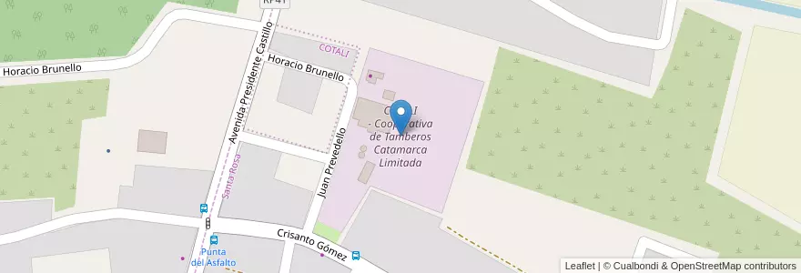 Mapa de ubicacion de COTALI - Cooperativa de Tamberos Catamarca Limitada en Аргентина, Катамарка, Departamento Valle Viejo, Departamento Fray Mamerto Esquiú, Municipio De Valle Viejo, Municipio De Fray Mamerto Esquiú, Santa Rosa.
