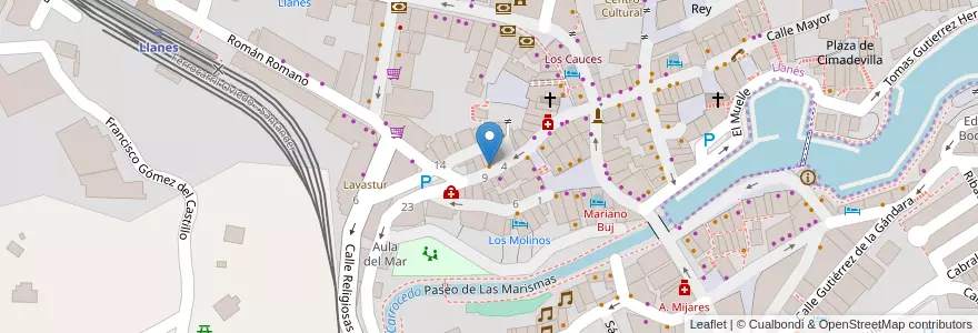Mapa de ubicacion de Cotiellu en Spanien.
