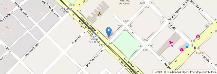 Mapa de ubicacion de Cotillon Libreria, Villa Soldati en Argentinië, Ciudad Autónoma De Buenos Aires, Buenos Aires, Comuna 8.