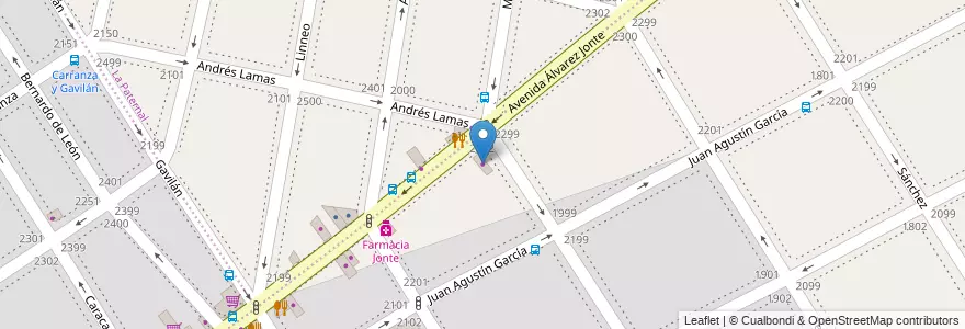 Mapa de ubicacion de Cotillon, Villa General Mitre en 阿根廷, Ciudad Autónoma De Buenos Aires, 布宜诺斯艾利斯.