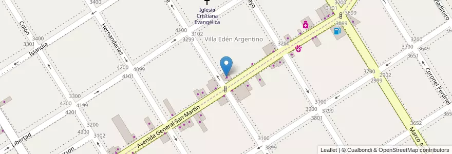 Mapa de ubicacion de Cotillon en アルゼンチン, ブエノスアイレス州, Partido De Lanús, Lanús Oeste.