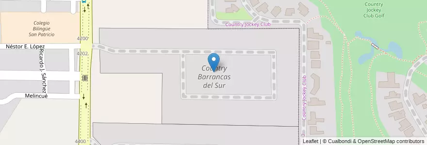 Mapa de ubicacion de Country Barrancas del Sur en Arjantin, Córdoba, Departamento Capital, Pedanía Capital, Córdoba, Municipio De Córdoba.