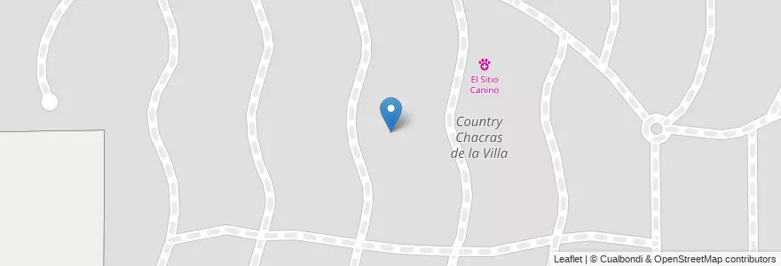Mapa de ubicacion de Country Chacras de la Villa en Argentina, Córdova, Departamento Colón, Municipio De Villa Allende, Pedanía Río Ceballos.