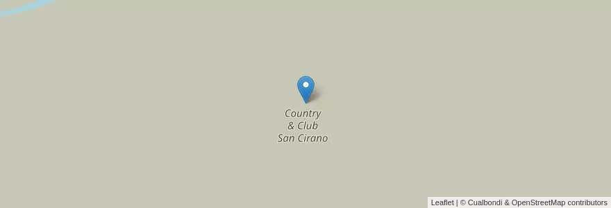 Mapa de ubicacion de Country & Club San Cirano en Argentina, Provincia Di Buenos Aires, Partido De Presidente Perón.