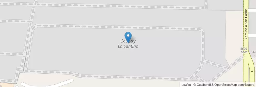 Mapa de ubicacion de Country La Santina en アルゼンチン, コルドバ州, Departamento Capital, Pedanía Capital, Córdoba, Municipio De Córdoba.