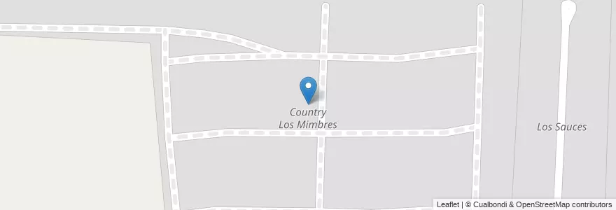 Mapa de ubicacion de Country Los Mimbres en 阿根廷, Córdoba, Departamento Capital, Pedanía Capital, Córdoba, Municipio De Córdoba.