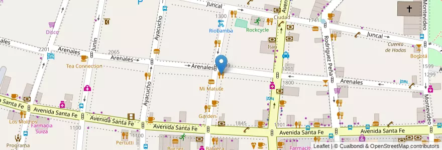 Mapa de ubicacion de Covadonga, Recoleta en Argentinië, Ciudad Autónoma De Buenos Aires, Comuna 2, Buenos Aires.