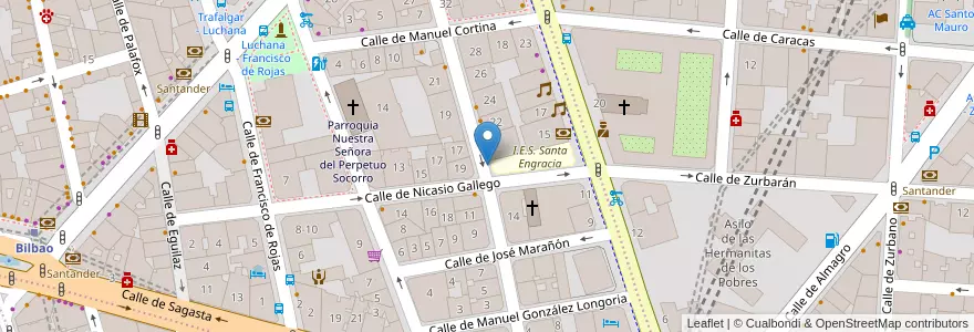 Mapa de ubicacion de COVARRUBIAS, CALLE, DE,18 en Испания, Мадрид, Мадрид, Área Metropolitana De Madrid Y Corredor Del Henares, Мадрид.