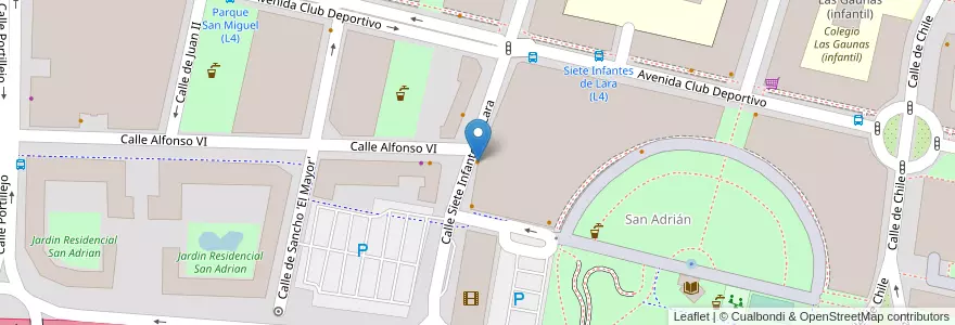 Mapa de ubicacion de Covent 7 Infantes en Испания, Риоха, Риоха, Логронья.