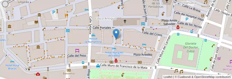 Mapa de ubicacion de Covent Catedral en إسبانيا, لا ريوخا, لا ريوخا, لوغرونيو.
