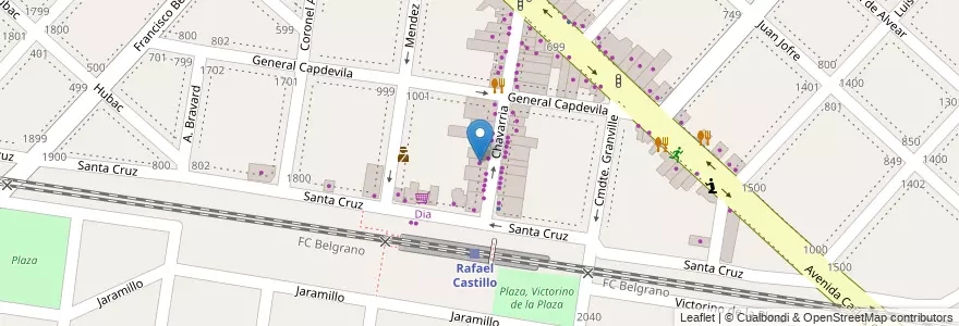 Mapa de ubicacion de Cp Credipaz en الأرجنتين, بوينس آيرس, Partido De La Matanza, Rafael Castillo.