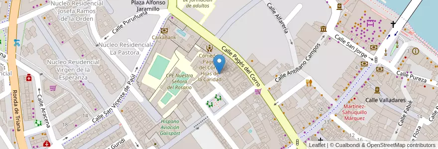 Mapa de ubicacion de CPEI Mickey & Minnie en 스페인, Andalucía, Sevilla, 세비야.