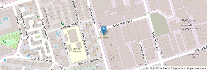 Mapa de ubicacion de CPR EE "Virgen de Loreto" en 西班牙, Comunidad De Madrid, Comunidad De Madrid, Área Metropolitana De Madrid Y Corredor Del Henares, Torrejón De Ardoz.