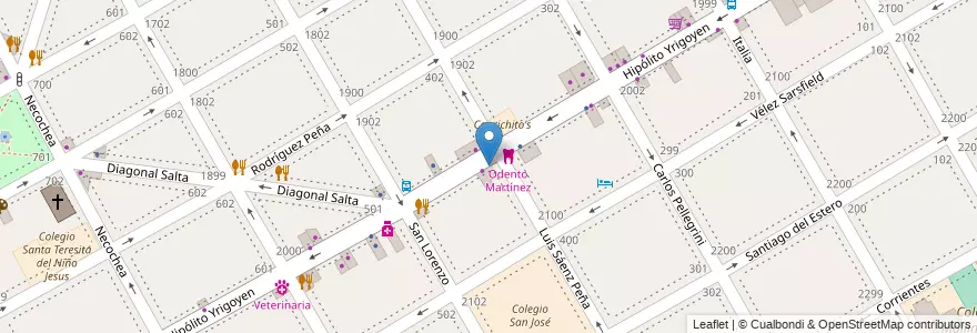 Mapa de ubicacion de CR Helados Artesanales en آرژانتین, استان بوئنوس آیرس, Partido De San Isidro, Martínez.