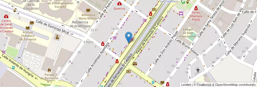 Mapa de ubicacion de Crac! en إسبانيا, أرغون, سرقسطة, Zaragoza, سرقسطة.