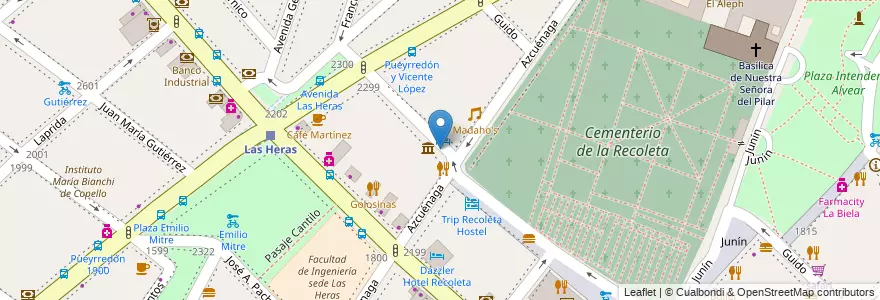 Mapa de ubicacion de Crafter, Recoleta en Argentine, Ciudad Autónoma De Buenos Aires, Comuna 2, Buenos Aires.