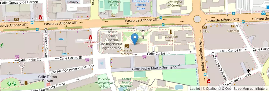 Mapa de ubicacion de CRAI, Sala 2 en 스페인, Región De Murcia, Región De Murcia, Campo De Cartagena Y Mar Menor, Cartagena.