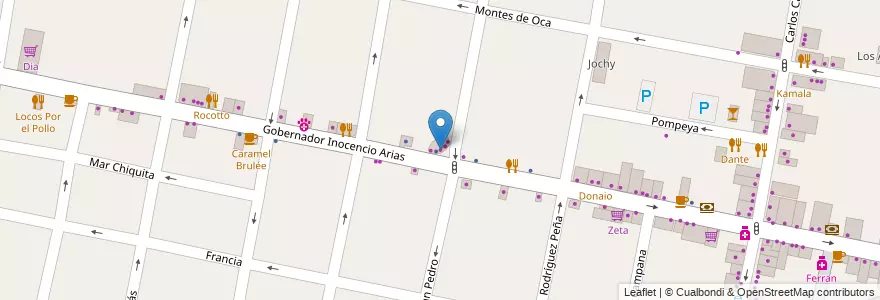 Mapa de ubicacion de Crazy Car en アルゼンチン, ブエノスアイレス州, Partido De Morón, Castelar.
