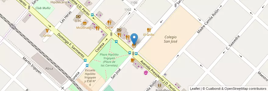 Mapa de ubicacion de Crazy Promo's en Argentinië, Buenos Aires, Partido De San Miguel, Muñiz.