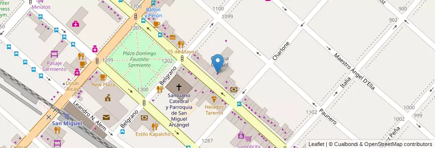 Mapa de ubicacion de Crazy World en Arjantin, Buenos Aires, Partido De San Miguel, San Miguel.