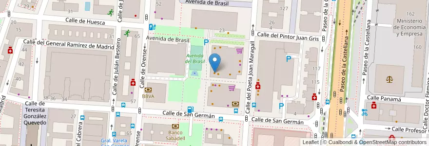 Mapa de ubicacion de Cre-Cottê en 스페인, Comunidad De Madrid, Comunidad De Madrid, Área Metropolitana De Madrid Y Corredor Del Henares, 마드리드.