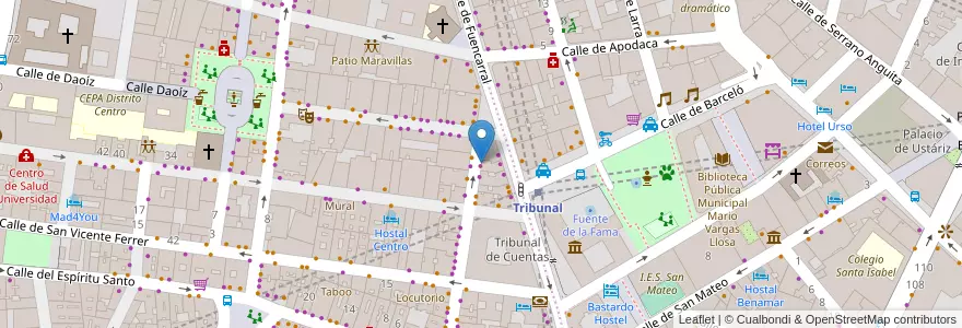 Mapa de ubicacion de Creamies en Spanje, Comunidad De Madrid, Comunidad De Madrid, Área Metropolitana De Madrid Y Corredor Del Henares, Madrid.