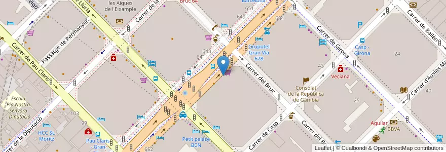 Mapa de ubicacion de CREC Coworking en Spagna, Catalunya, Barcelona, Barcelonès, Barcelona.