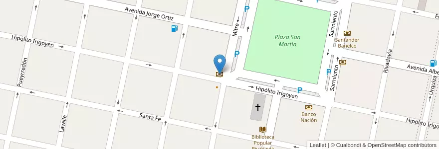 Mapa de ubicacion de Crediccop Link en 아르헨티나, Santa Fe, Departamento San Martín, Municipio De San Jorge.