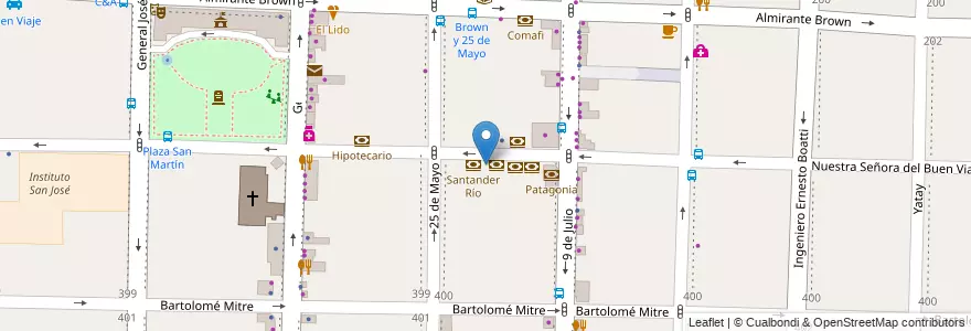 Mapa de ubicacion de Credicoop en الأرجنتين, بوينس آيرس, Partido De Morón, Morón.