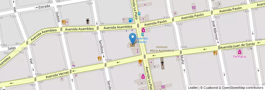 Mapa de ubicacion de Credicoop, Parque Chacabuco en آرژانتین, Ciudad Autónoma De Buenos Aires, Buenos Aires.