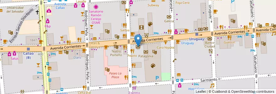 Mapa de ubicacion de Credicoop, San Nicolas en Argentine, Ciudad Autónoma De Buenos Aires, Comuna 1, Buenos Aires.