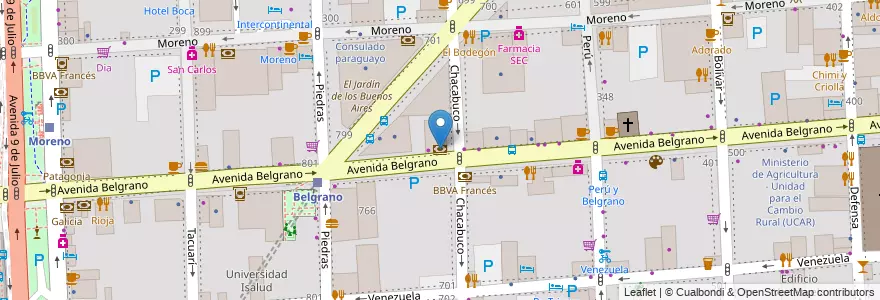 Mapa de ubicacion de Crédito Full, Montserrat en Argentina, Ciudad Autónoma De Buenos Aires, Comuna 1, Buenos Aires.